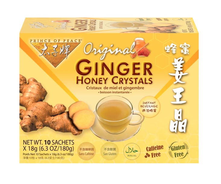 Ginger Honey Crystals  10 Sachets (6.3oz)