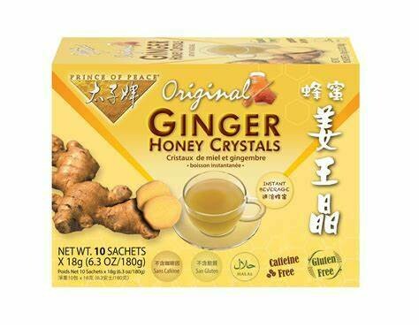 Ginger Honey Crystals 10 Sachets (6.3oz)