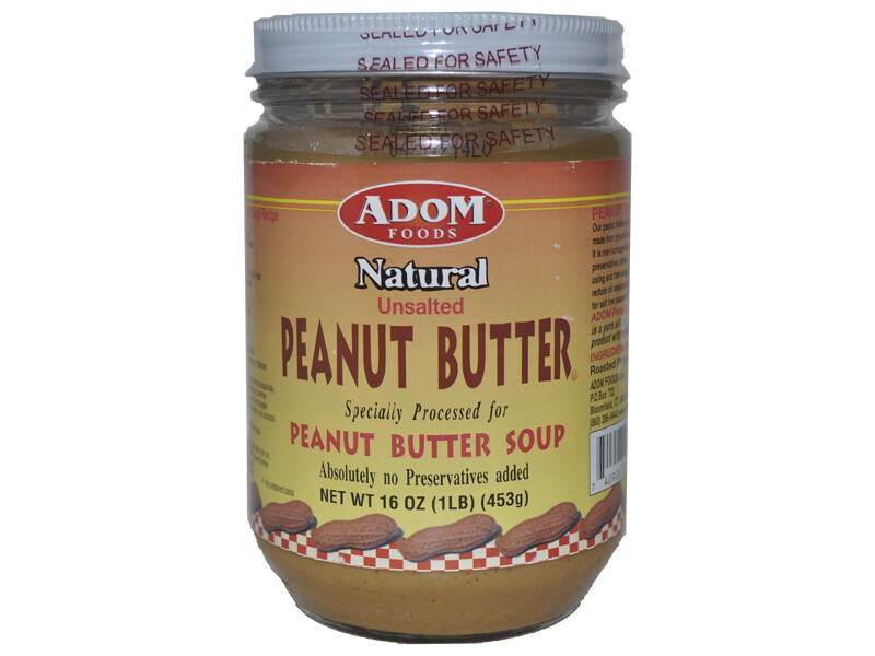Adom Natural Peanut Butter -16oz