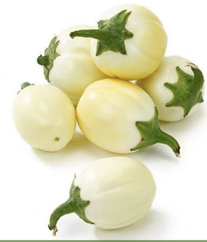 Fresh African  Eggplant White 1lb