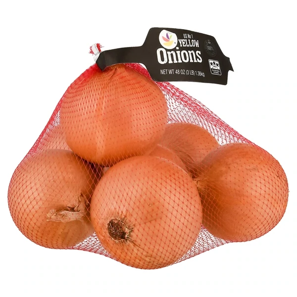 Fresh Yellow Onions 3lb Bag