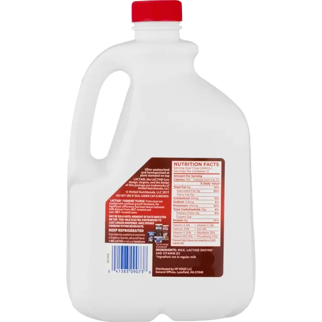 Lactaid Whole Milk, 96 oz