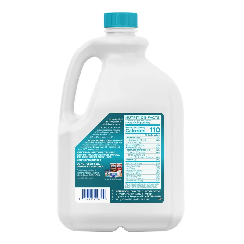 Lactaid 100% Lactose-Free 1% Lowfat Milk, 96.0 FL OZ
