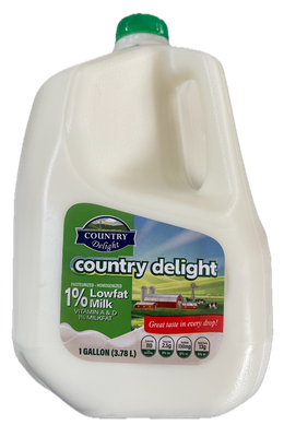 Country Delight Whole Milk 1% GAL