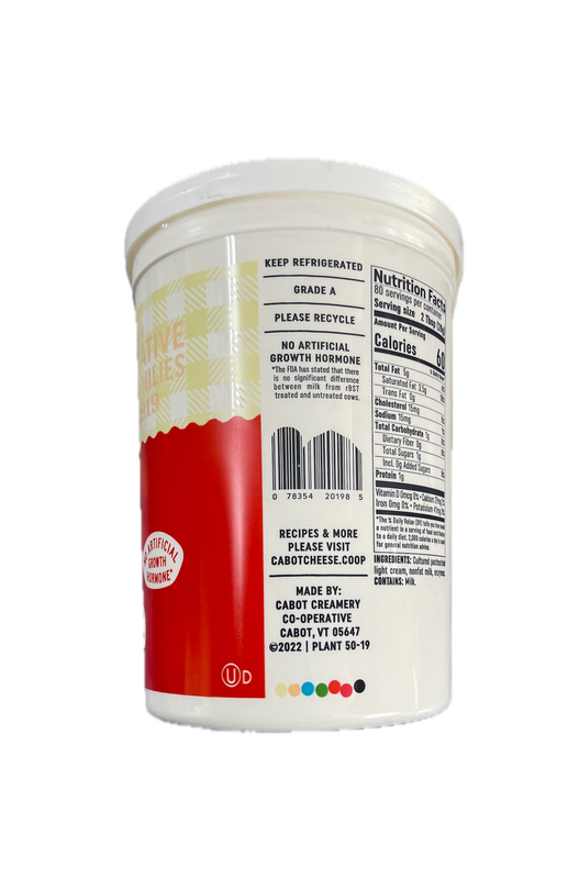 Sour Cream - Cabot - 5 lbs
