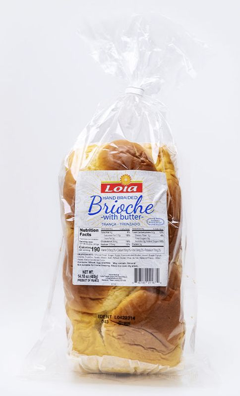 LOIA HAND BREAD BRIOCHE WITH BUTTER 500g LOIA HAND BREAD BRIOCHE WITH BUTTER 500g