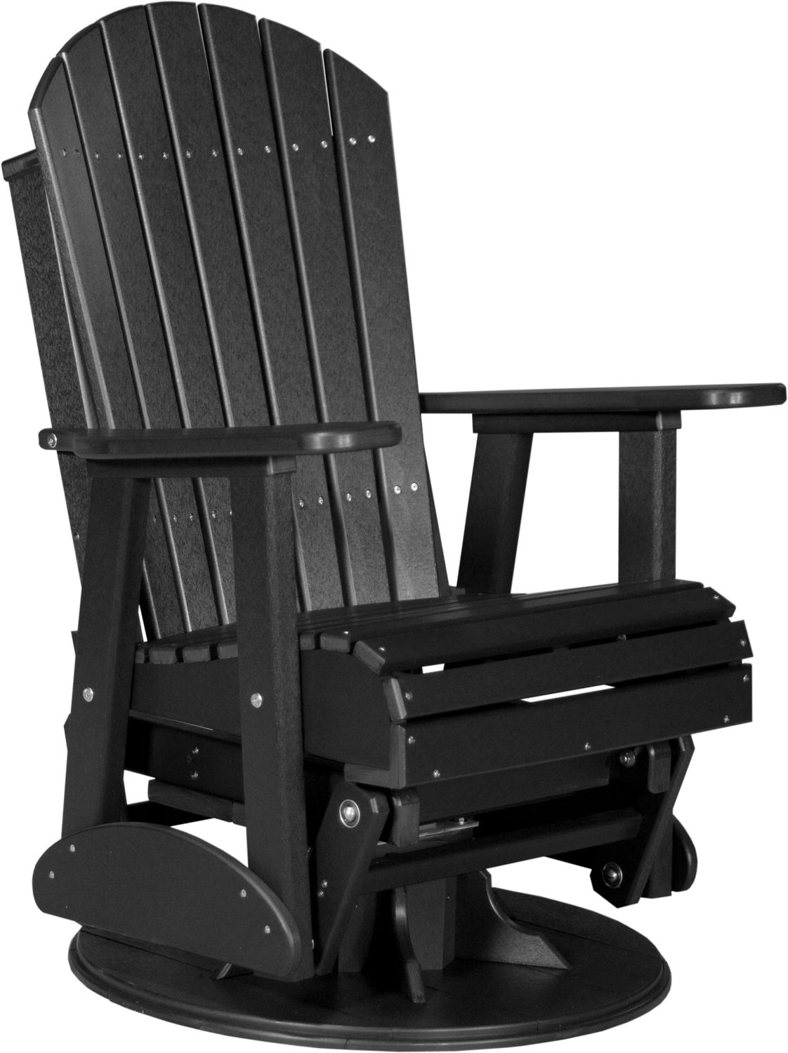 Luxcraft Poly 2' Adirondack Swivel Glider