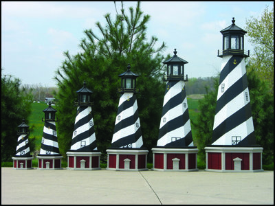Wood Lighthouse Base