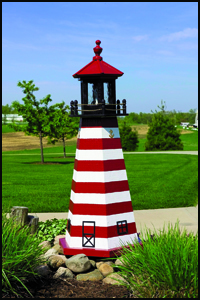 Wood 18&quot; West Quoddy Lighthouse