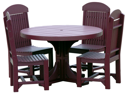 Poly 4' Round Table Set #1