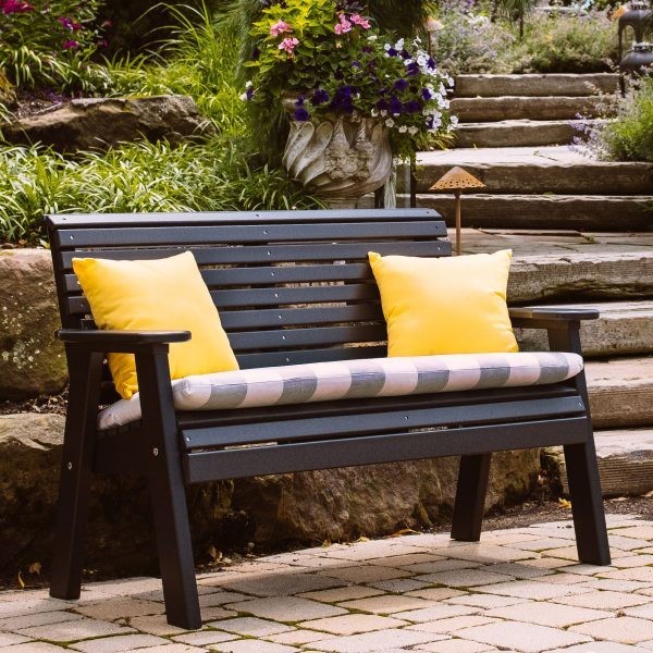 Poly 4' Plain Bench