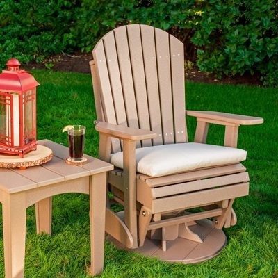 Luxcraft Poly 2' Adirondack Swivel Glider