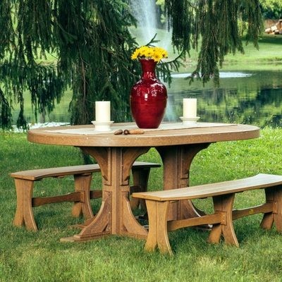 Poly 4' x 6' Oval Table