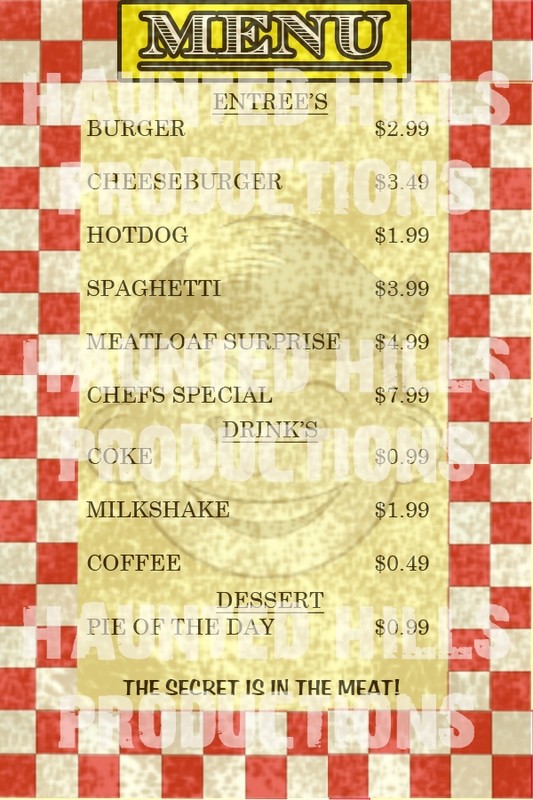 Menu Board Vinyl Poster