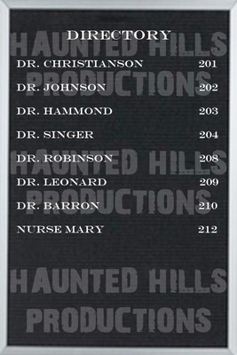 Slide Board Directory Vinyl Poster