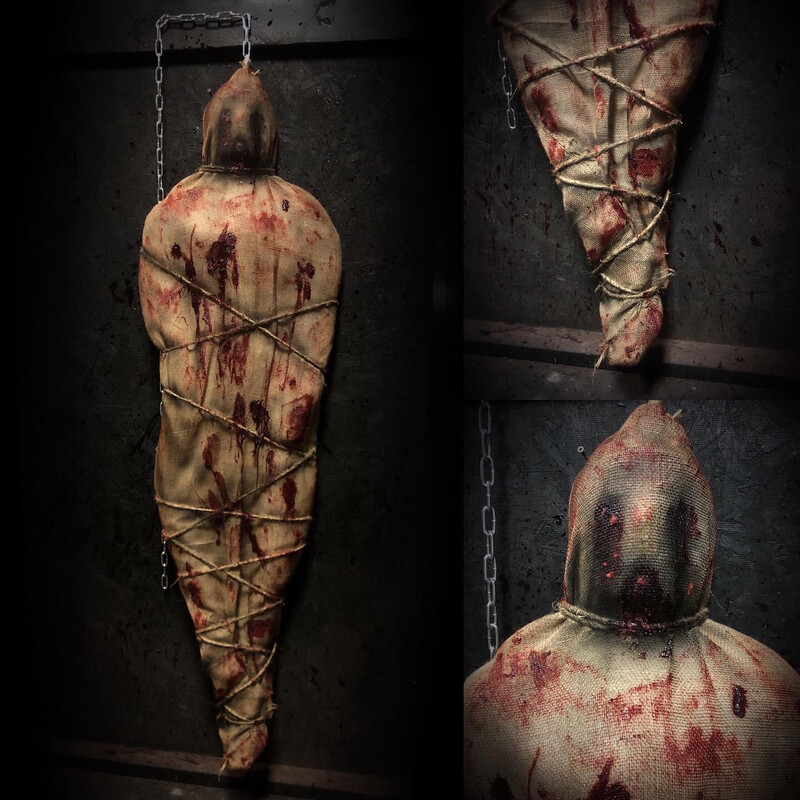 Burlap Body Bag