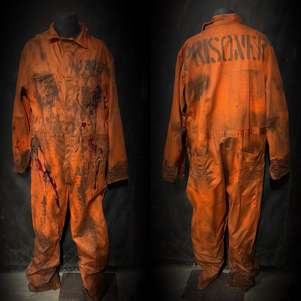 Prisoner Jumpsuit - XL W/blood Splatter 
