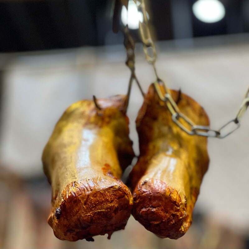Hanging Pig Haunches