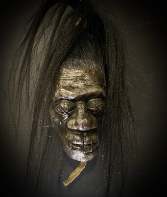 Shrunken Head - With Black Hair