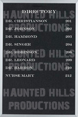 Slide Board Directory Vinyl Poster 2x3