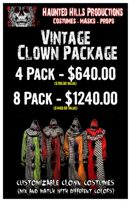 Vintage Clown 8 Pack