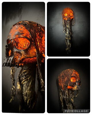 Swamp Skull Staff - Orange Lights