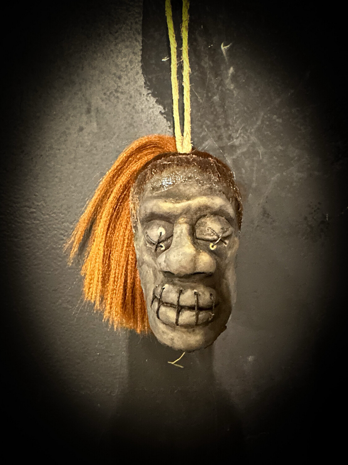 Shrunken Head - With Light Brown Hair
