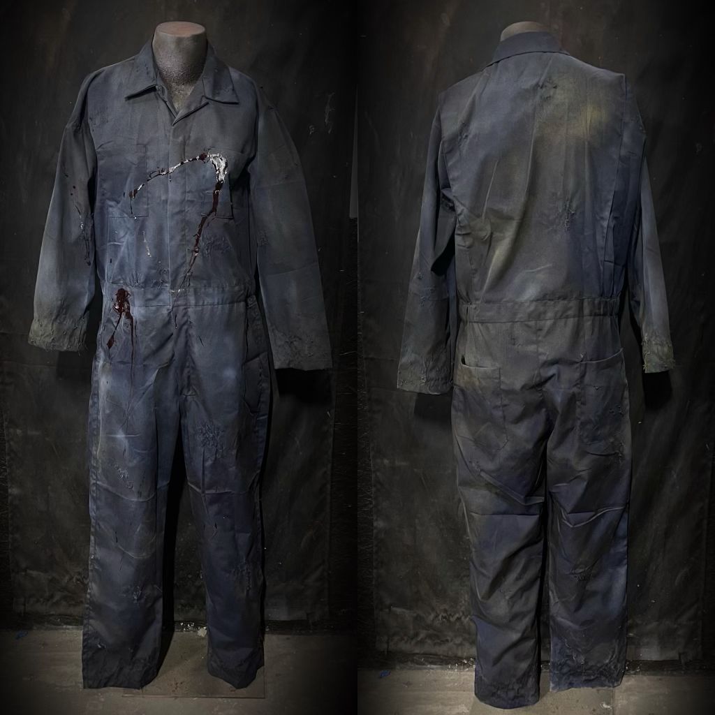 Small Blue Jumpsuit W/blood Splatter