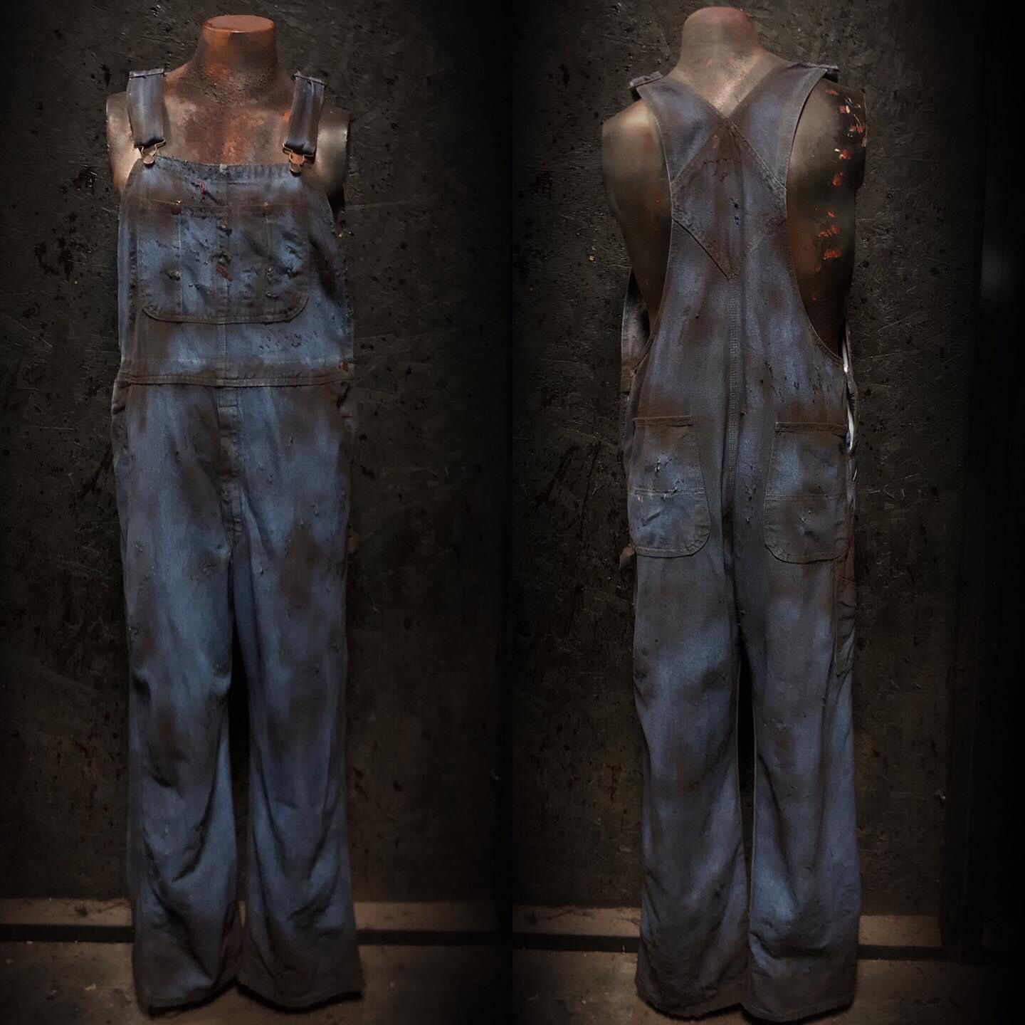 Bib Overalls 38x34 W/blood Splatter