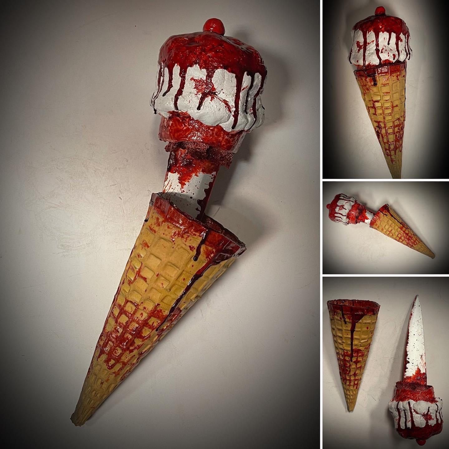 Ice Cream Hidden Knife Prop - Strawberry