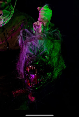 Bloody Hanging Wolf Head