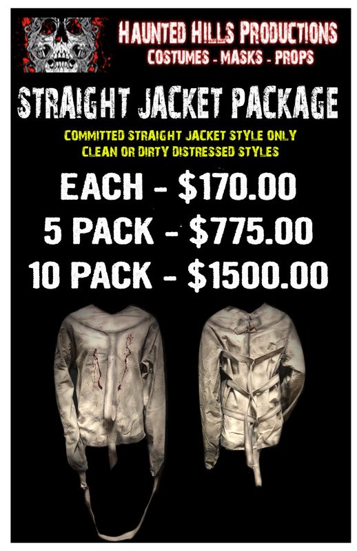 Straight Jacket Package - Qty 10 Straight Jacket Package - Qty 10