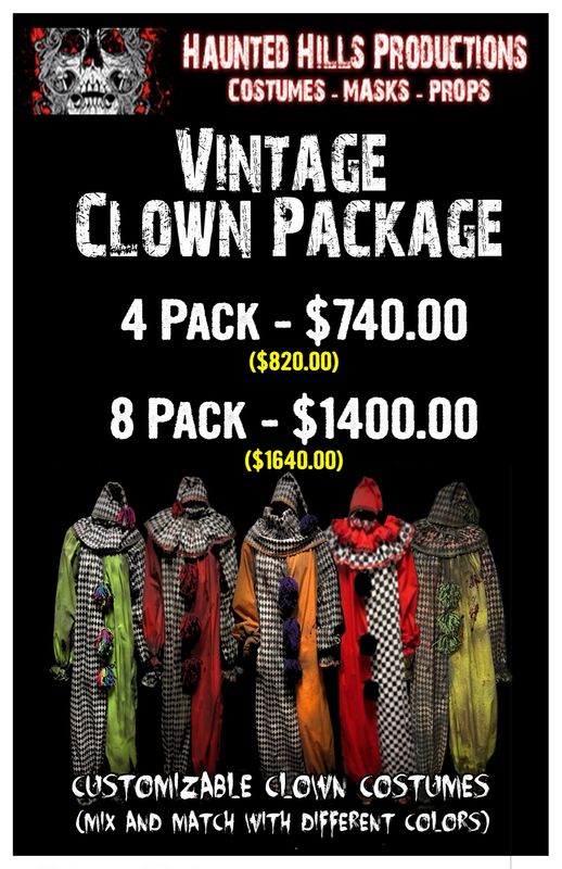 Vintage Clown 8 Pack