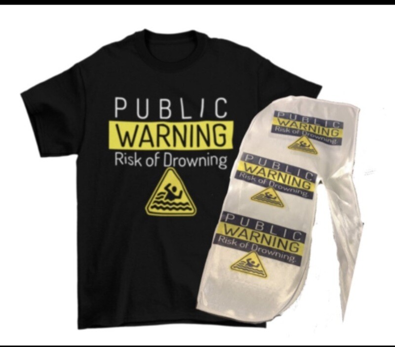 Public Warning T-shirt  and Durag