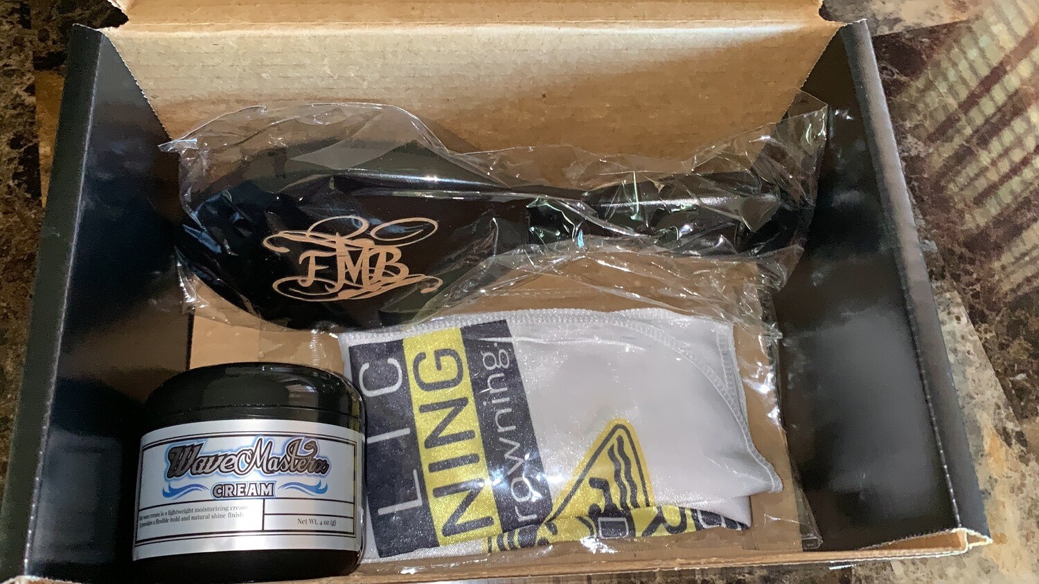 WaveMasterz Cream, FMB Brush  and Custom Durag