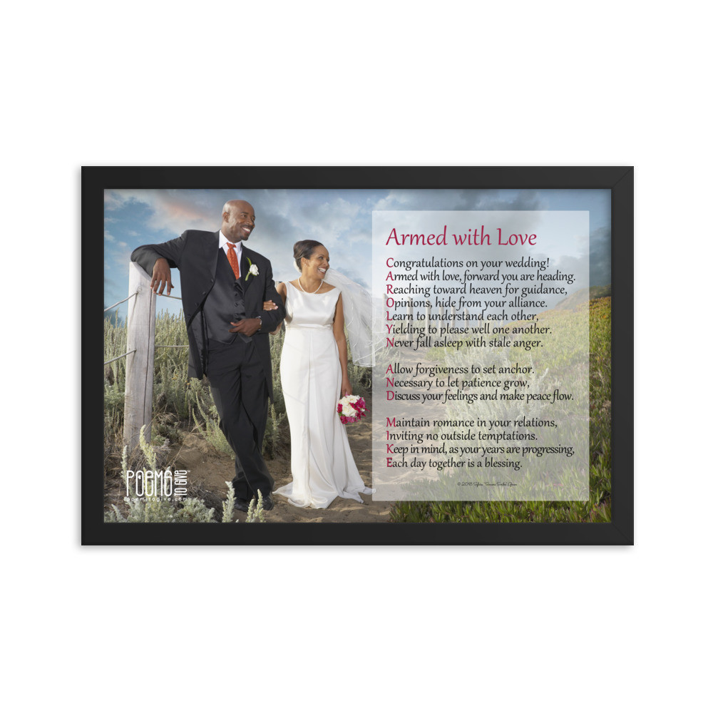 Wedding Custom Poem Gift