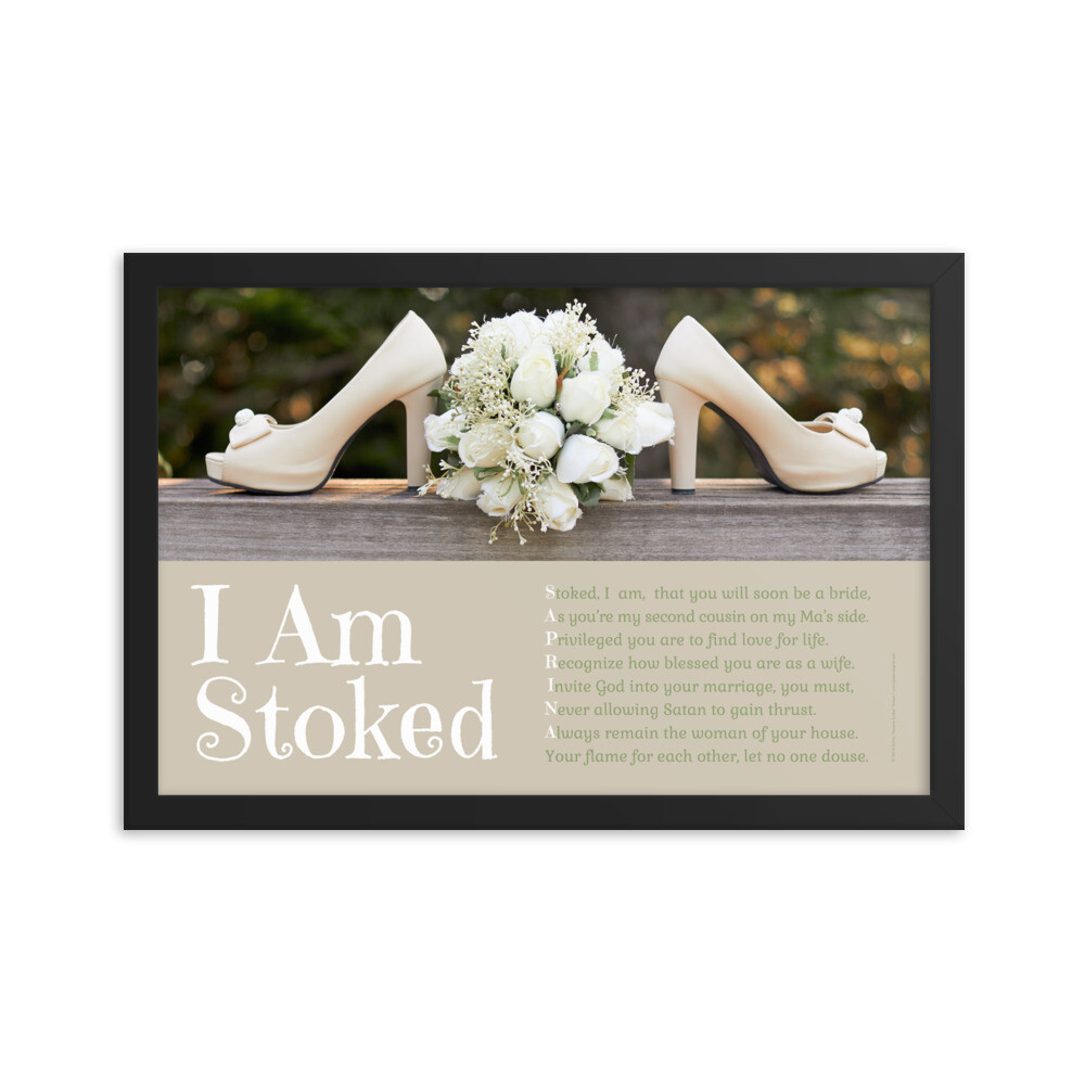 Bridal Shower Custom Poem Gift