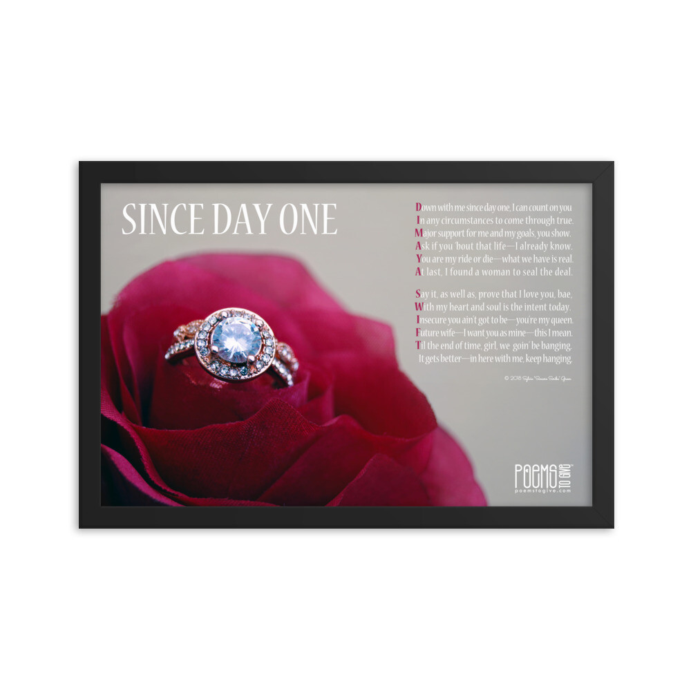 Engagement Custom Poem Gift