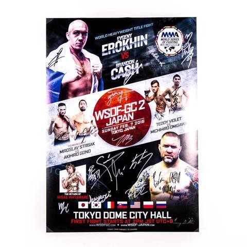 World Series of Fighting Global Championship 2 autographed 20” x 30” poster
$79.00