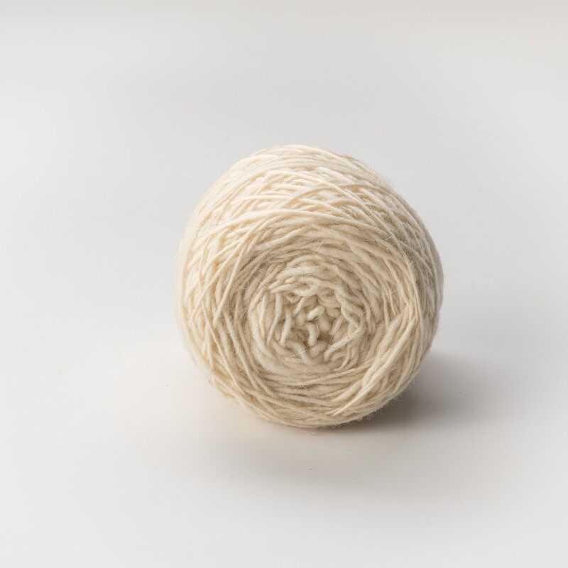 Lana de Oveja Blanco Natural (100 gr)