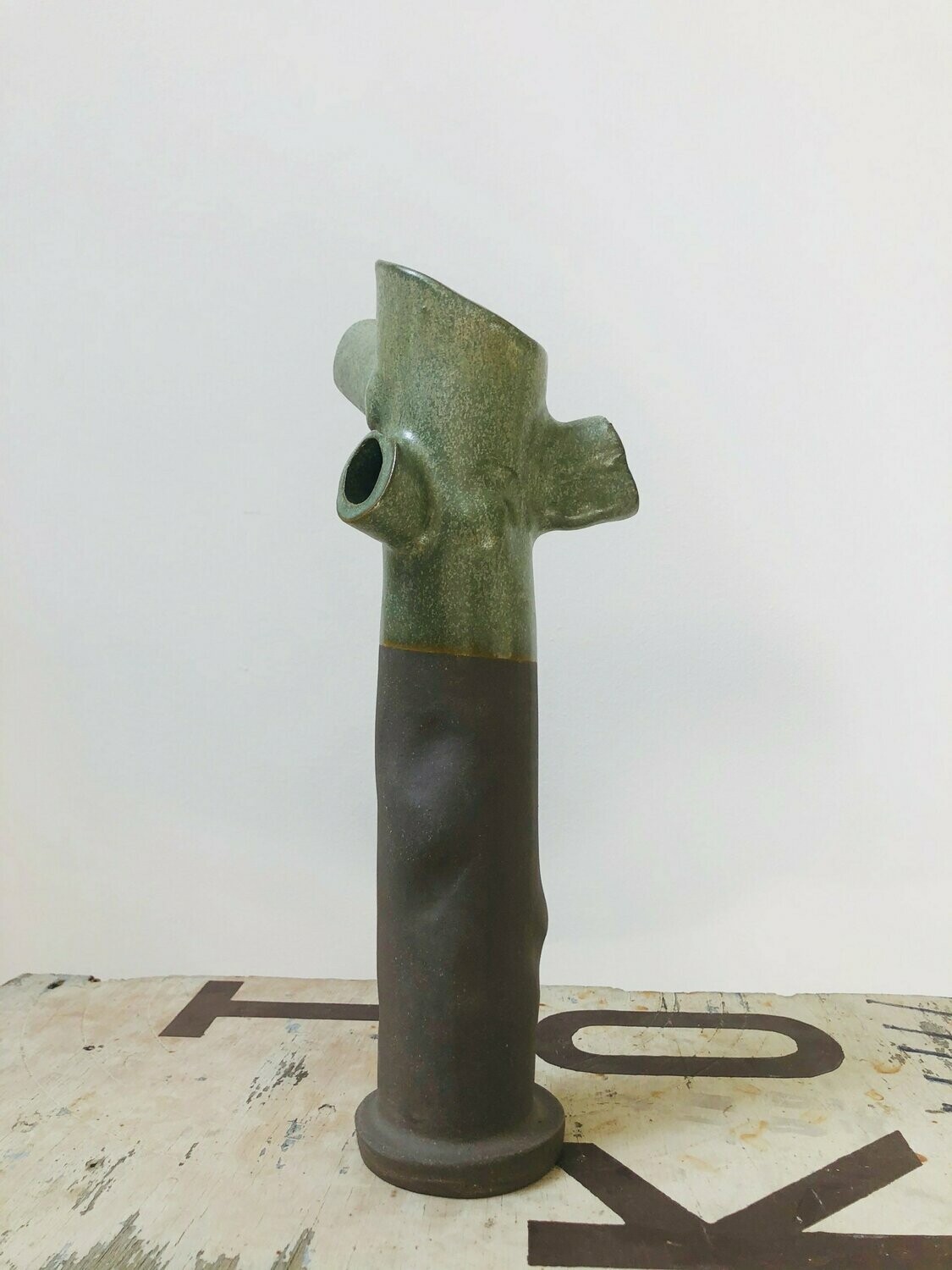 Flower Power - grijs/groen (M)