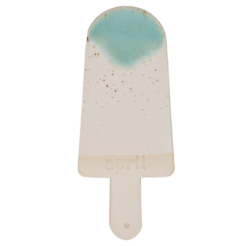 HOLA! Turquoise/spikkel wit
