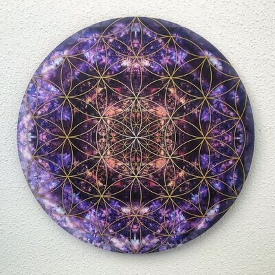 Burbuja Flor de la Vida Violeta - 50cm