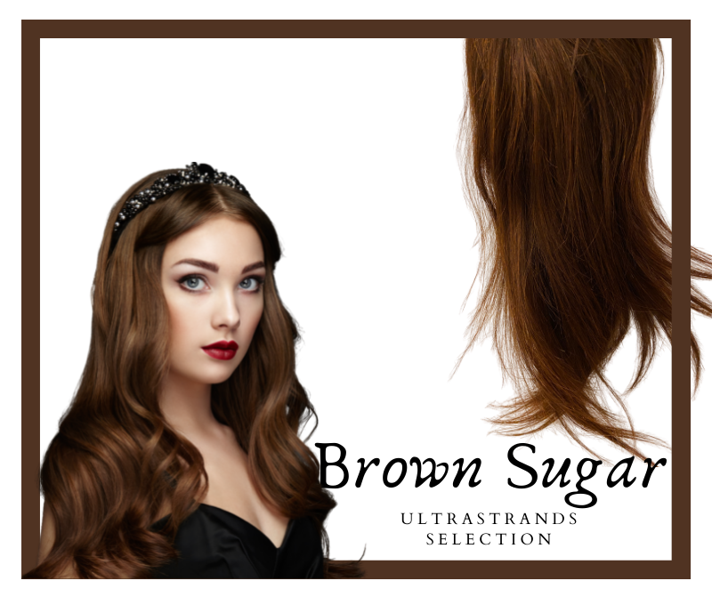 Brown Sugar Natural Straight ( Size 3 x 6 inches ) Medium Holes (Length 12 inches)