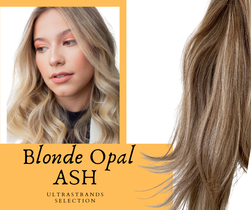 Blonde Opal Ash Natural Straight ( Size 5 x 7 inches ) Medium Holes (Length 12 inches)
