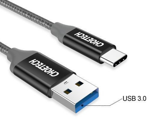 USB Type-A 3.0 to Type-C Cable (1m)
