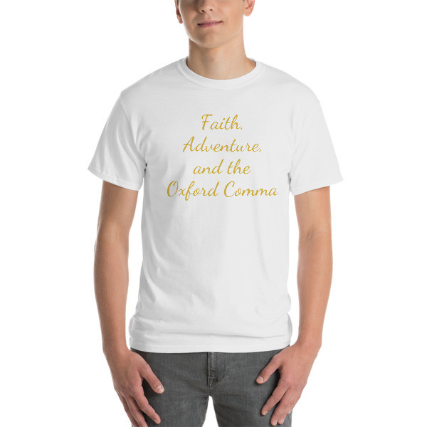 Tagline Tee-gold print (multiple color options)