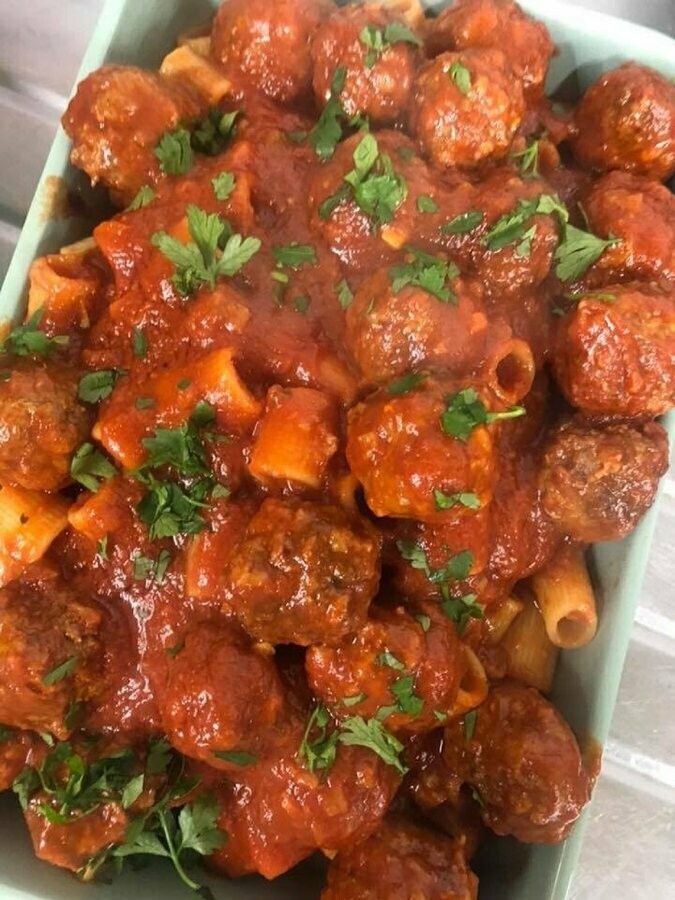 Beef meatball Pasta Bake 