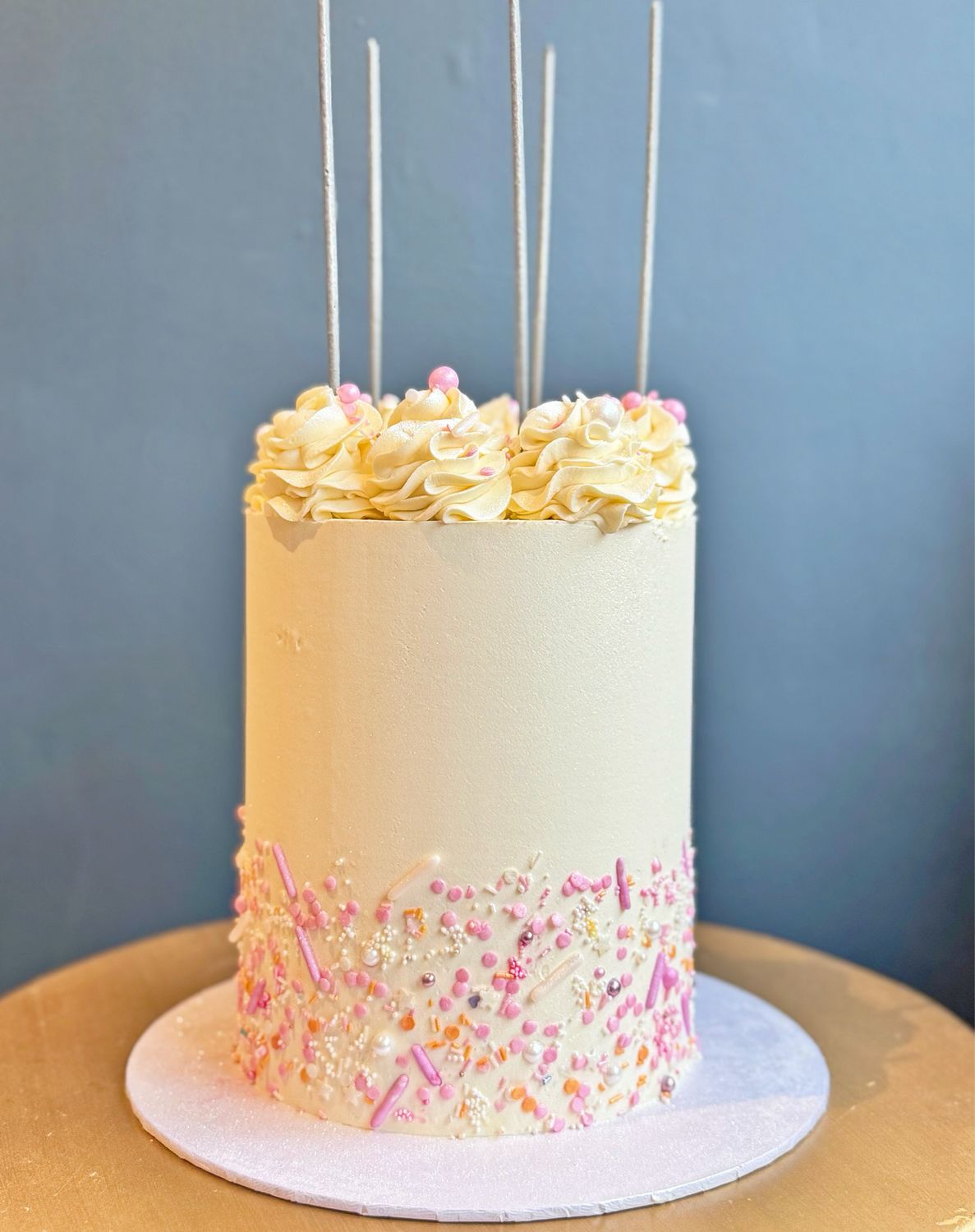 Sparkler Sprinkle Cake