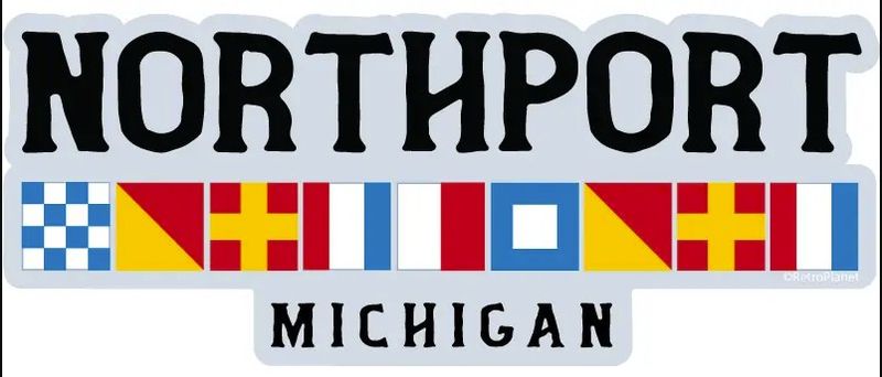 Nautical Northport Sticker